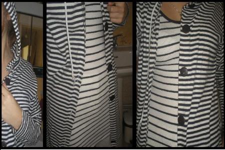Ensemble Veste + Robe Rayures Marine