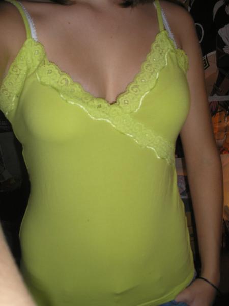 Debardeur Vert Dentelle