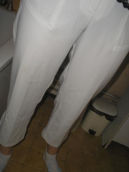 pant court blanc