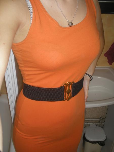 Robe Orange Moulante